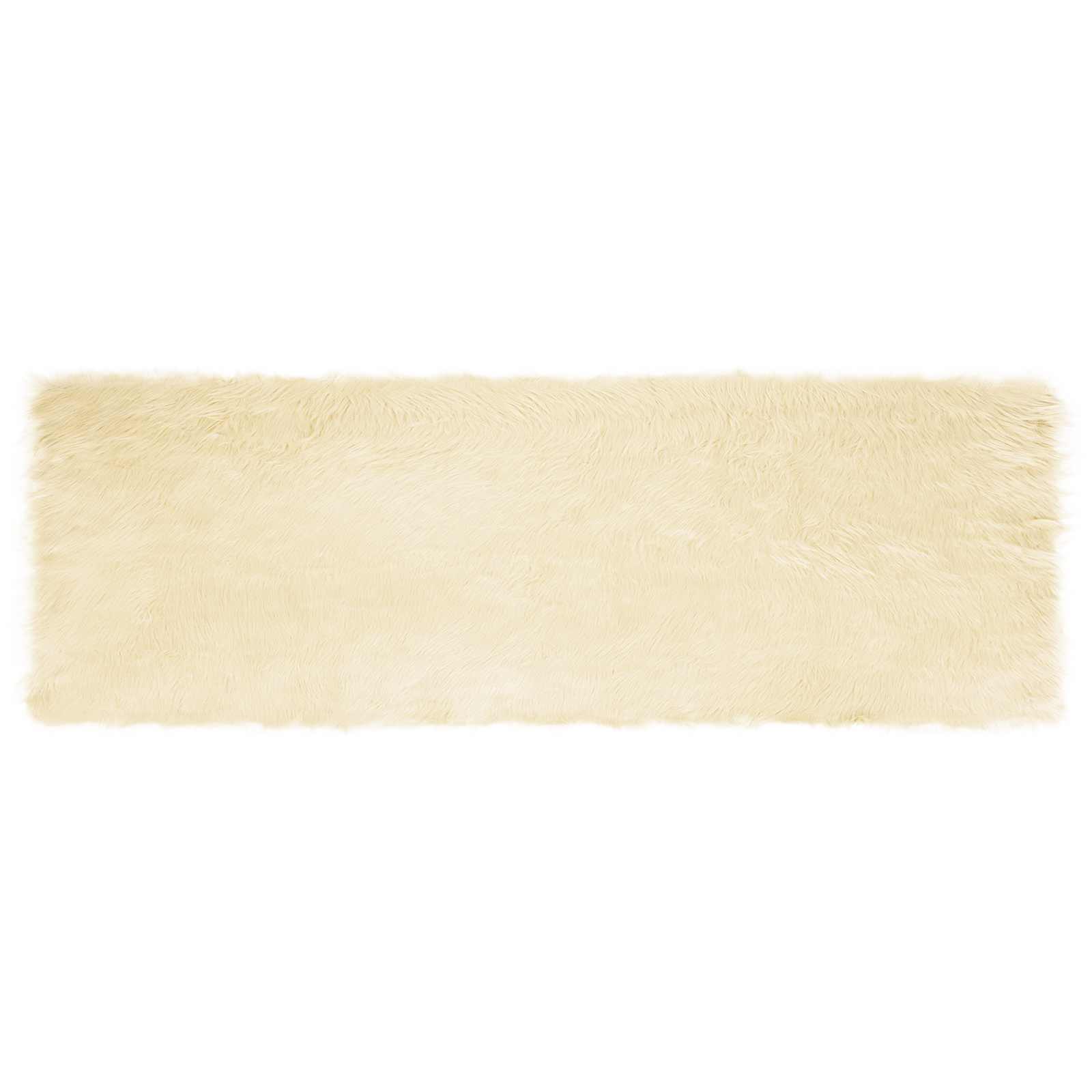Vidaxx Kunstschaffellteppich Tafalla Creme 80 x 250 cm Polyester