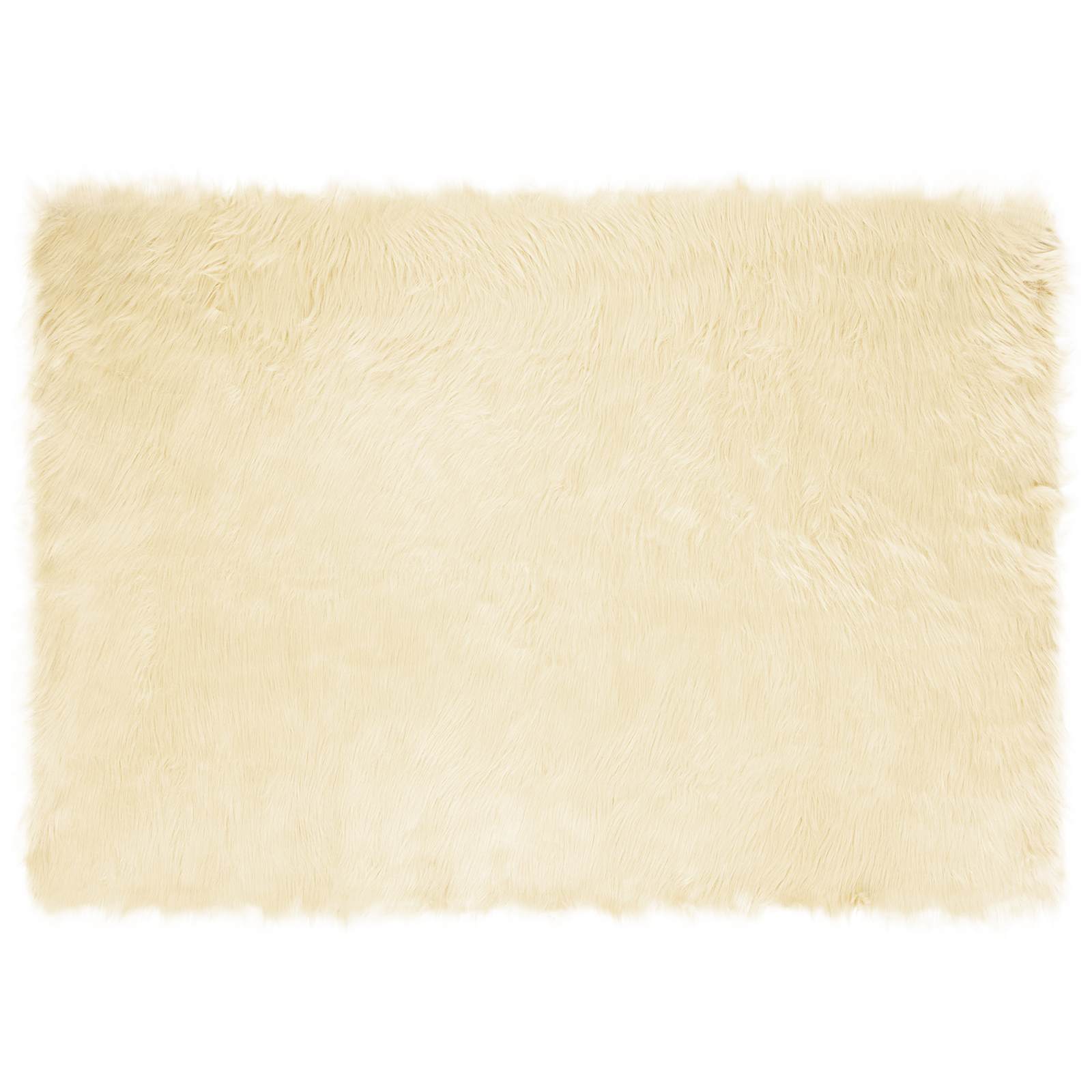 Vidaxx Kunstschaffellteppich Tafalla Creme 160 x 230 cm Polyester