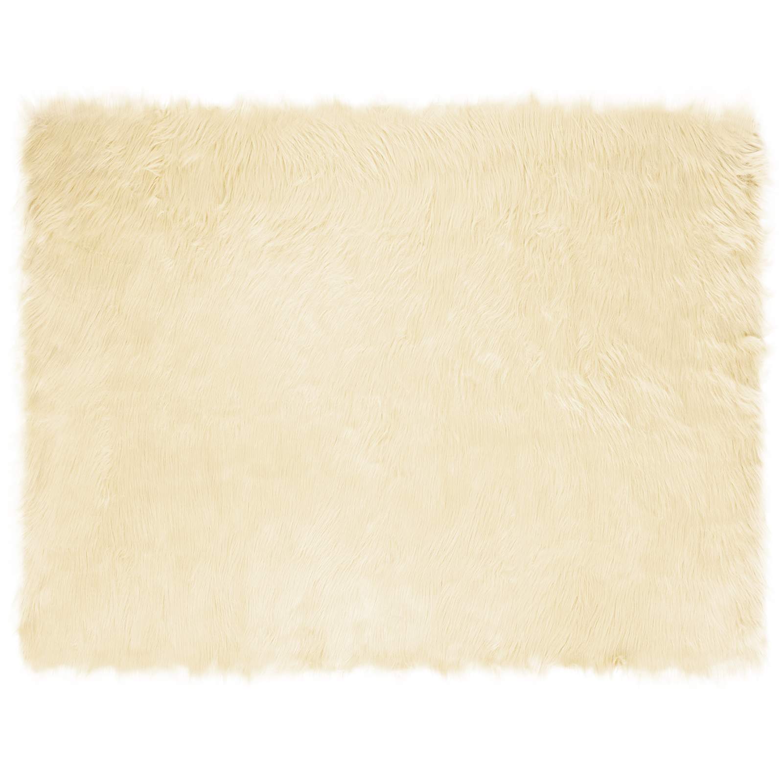 Vidaxx Kunstschaffellteppich Tafalla Creme 240 x 340 cm Polyester