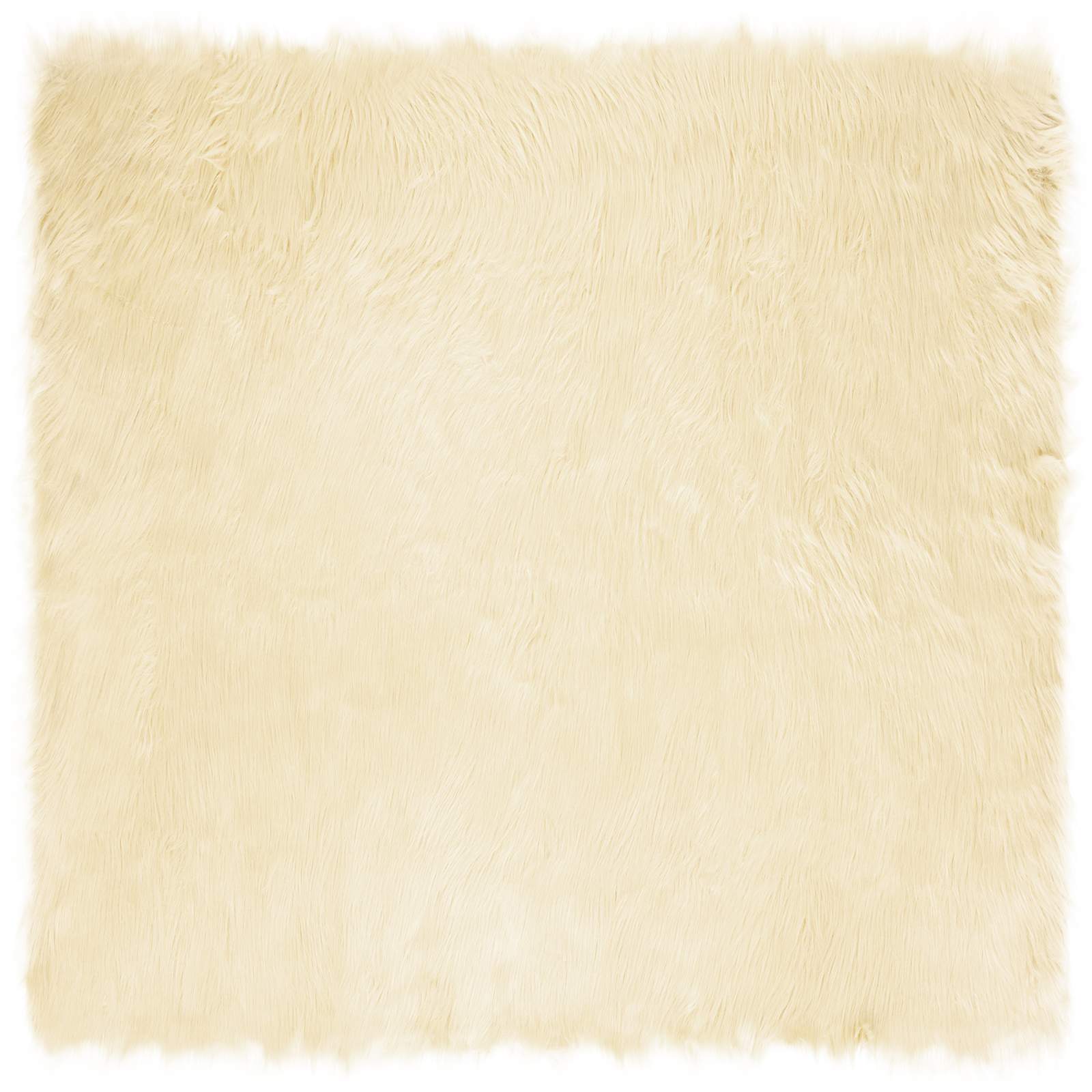 Vidaxx Kunstschaffellteppich Tafalla Creme 160 x 160 cm Polyester