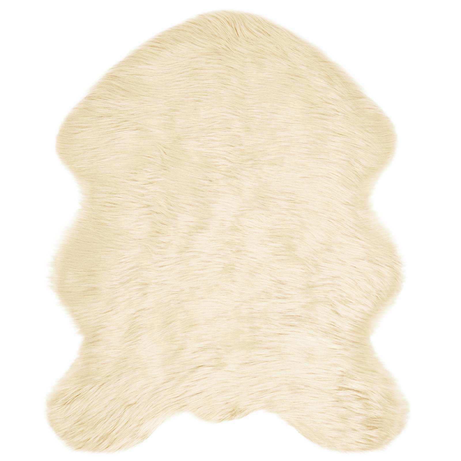 VidaXL Kunstschaffellteppich Tafalla Creme 50 x 80 cm Polyester