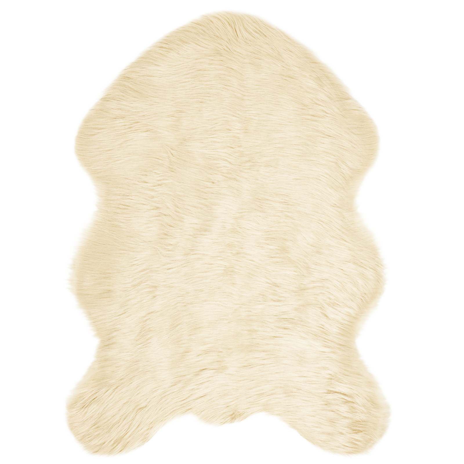 VidaXL Kunstschaffellteppich Tafalla Creme 60 x 90 cm Polyester