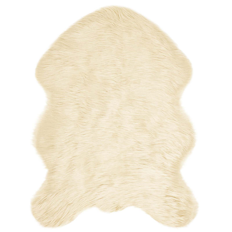 Vidaxx Kunstschaffellteppich Tafalla Creme 80 x 120 cm Polyester