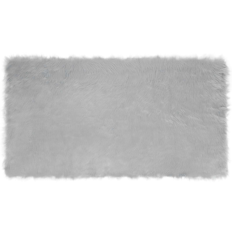 Vidaxx gefälschter Schaffellteppich Tafalla grau 60 x 110 cm Polyester