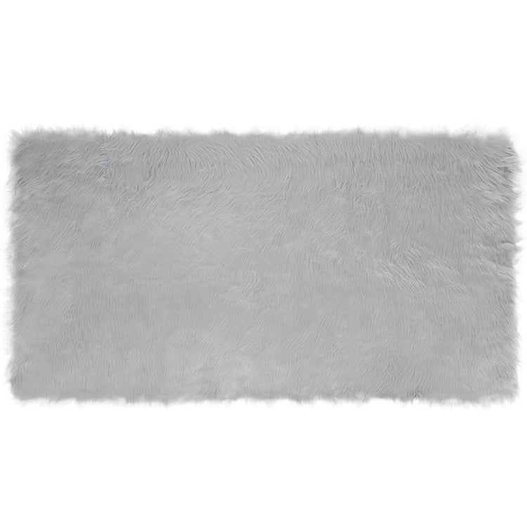 Vidaxx gefälschter Schaffellteppich Tafalla grau 80 x 150 cm Polyester