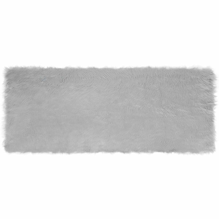 Vidaxx Kunstschaffellteppich Tafalla grau 80 x 200 cm Polyester