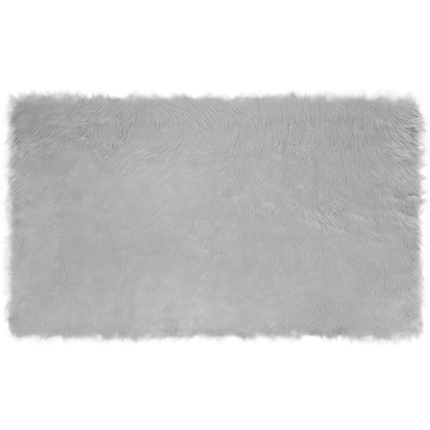 Vidaxx Kunstschaffellteppich Tafalla grau 100 x 200 cm Polyester