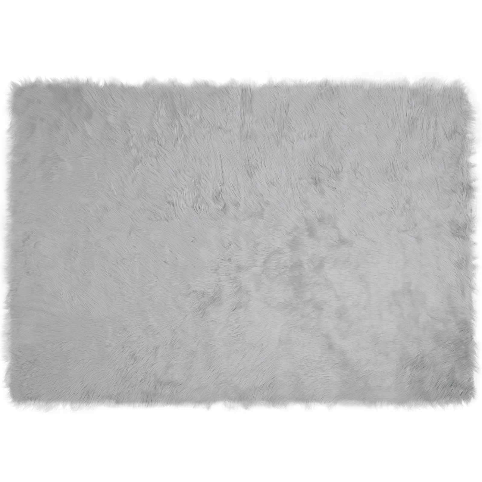 Vidaxx gefälschter Schaffellteppich Tafalla grau 120 x 170 cm Polyester