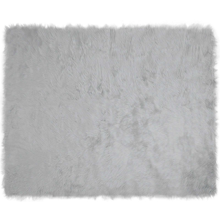 Vidaxx gefälschter Schaffellteppich Tafalla grau 200 x 280 cm Polyester