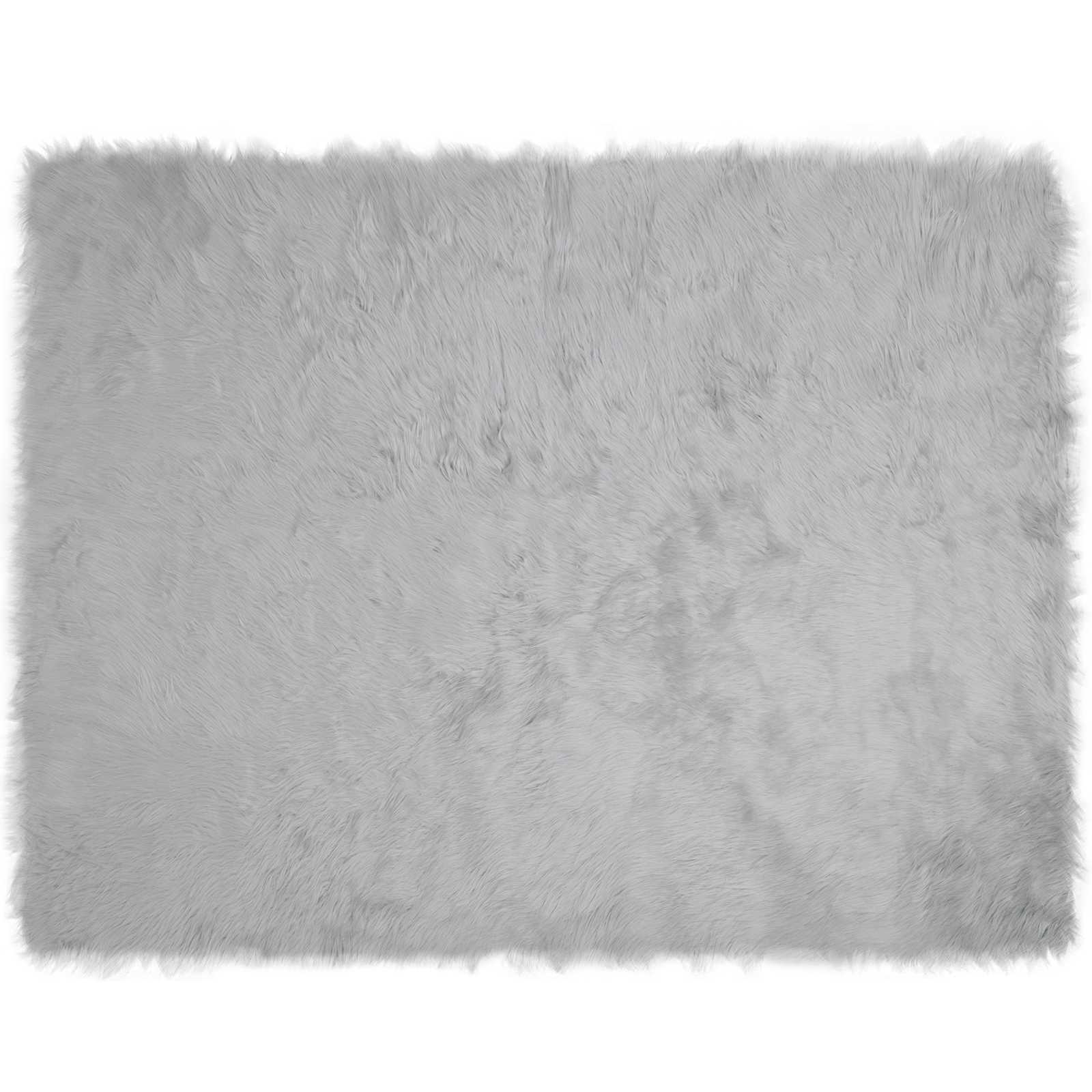 Vidaxx gefälschter Schaffellteppich Tafalla grau 240 x 340 cm Polyester