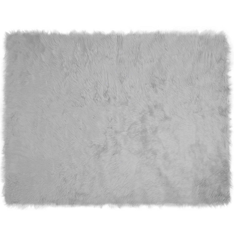 Vidaxx gefälschter Schaffellteppich Tafalla grau 240 x 340 cm Polyester