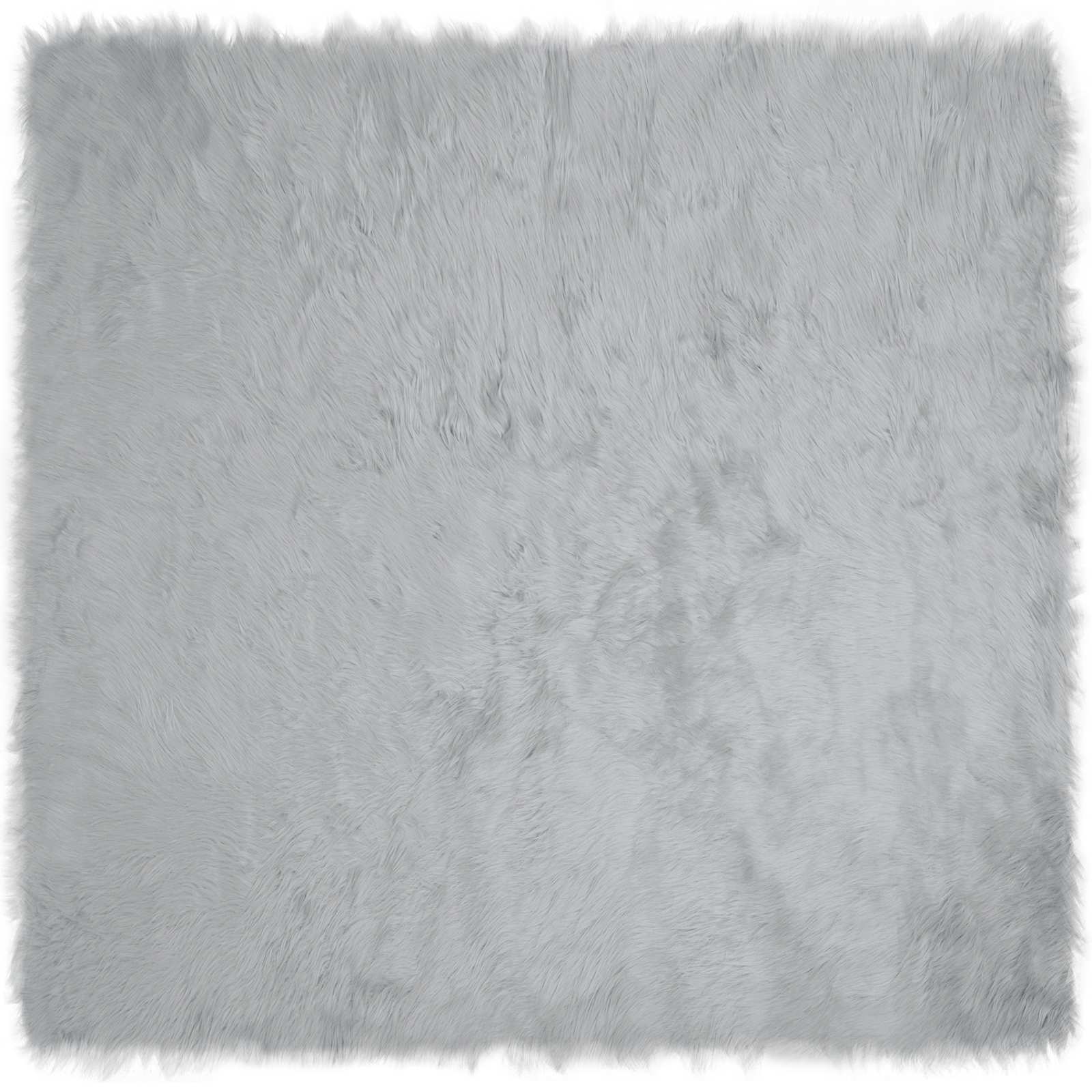 Vidaxx gefälschter Schaffellteppich Tafalla grau 120 x 120 cm Polyester