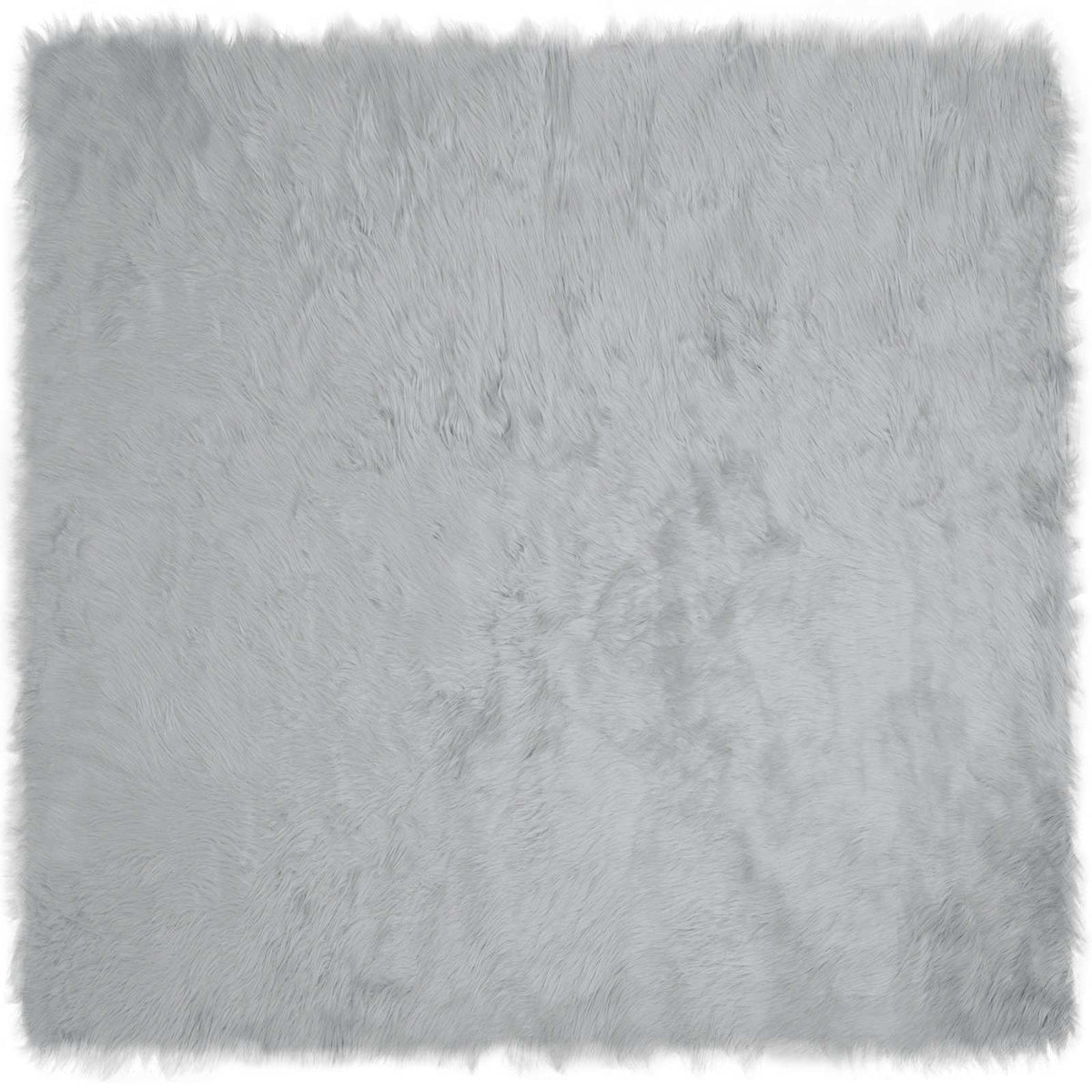 Vidaxx Kunstschaffellteppich Tafalla grau 200 x 200 cm Polyester