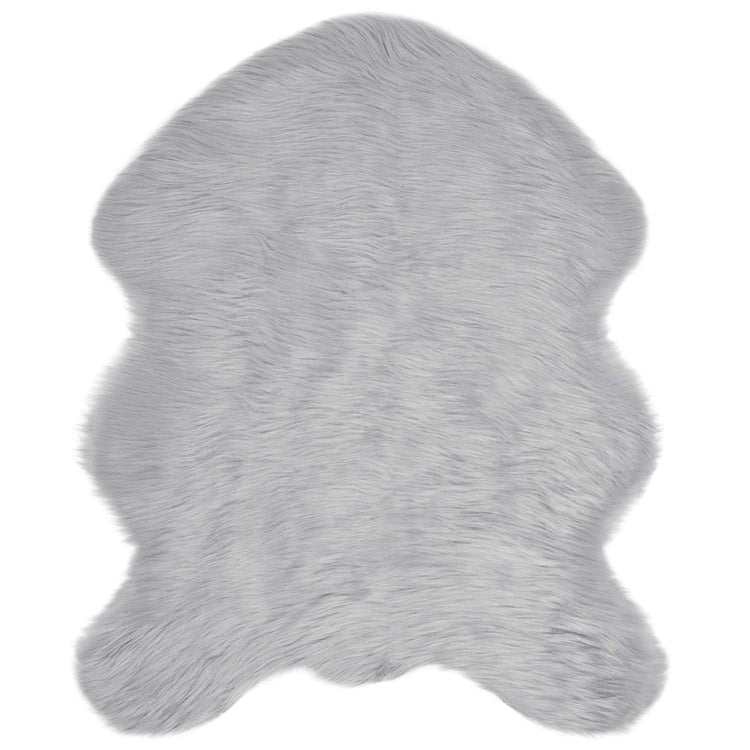 Vidaxx gefälschter Schaffellteppich Tafalla grau 50 x 80 cm Polyester