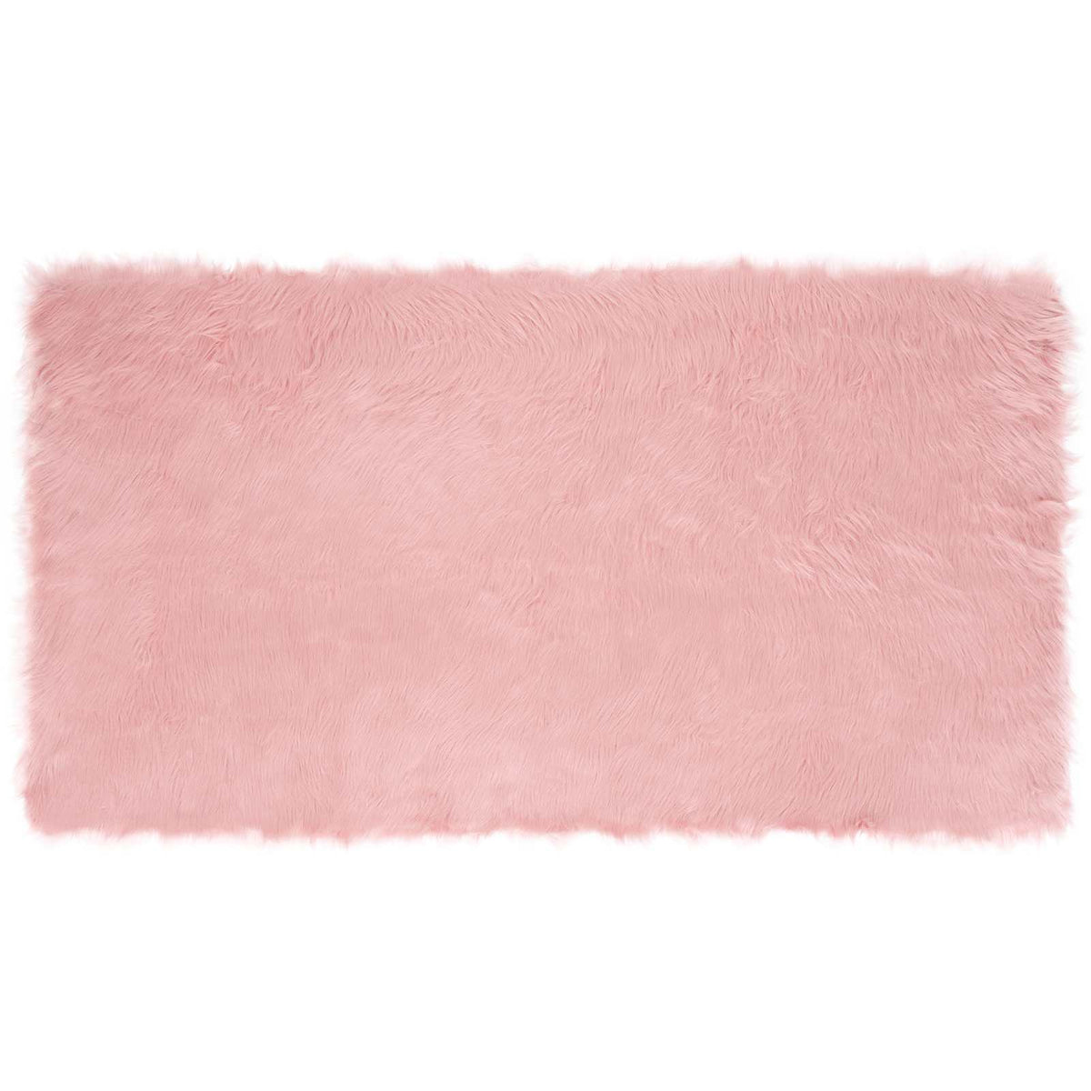 VidaXL gefälschter Schaffellteppich Tafalla rosa 60 x 110 cm Polyester