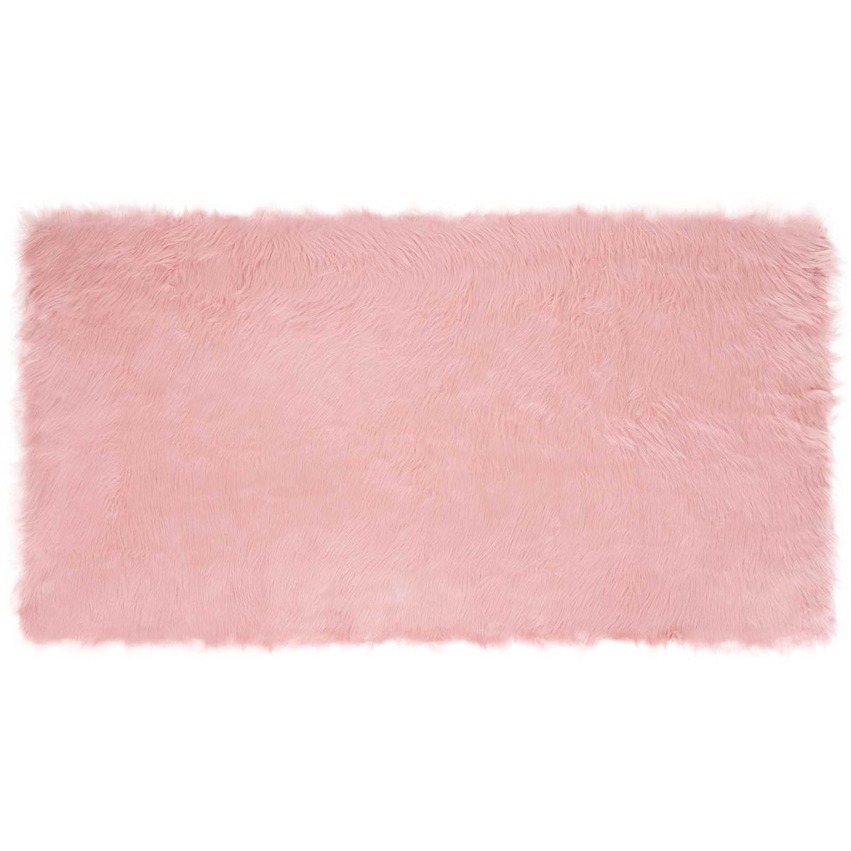 VidaXL gefälschter Schaffellteppich Tafalla rosa 80 x 150 cm Polyester