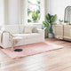 VidaXL gefälschter Schaffellteppich Tafalla rosa 80 x 200 cm Polyester
