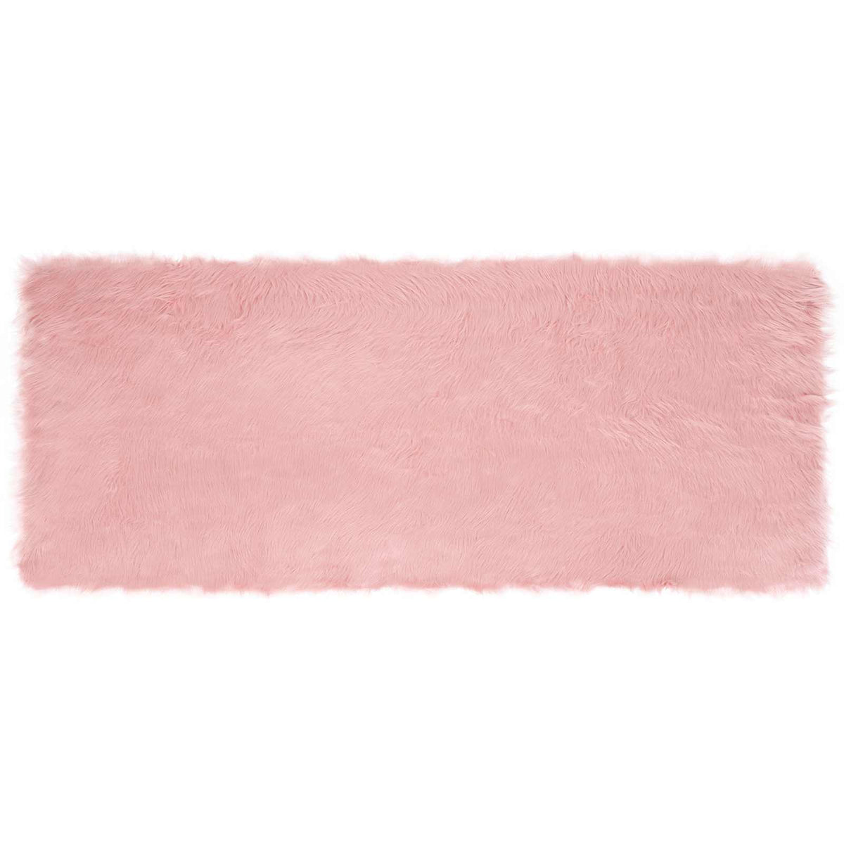 VidaXL gefälschter Schaffellteppich Tafalla rosa 80 x 200 cm Polyester
