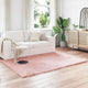 Vidaxx gefälschter Schaffellteppich Tafalla rosa 120 x 170 cm Polyester
