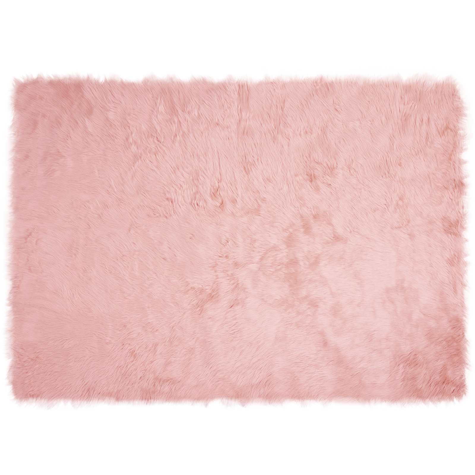 Vidaxx gefälschter Schaffellteppich Tafalla rosa 120 x 170 cm Polyester
