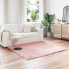 Vidaxx gefälschter Schaffellteppich Tafalla rosa 120 x 120 cm Polyester