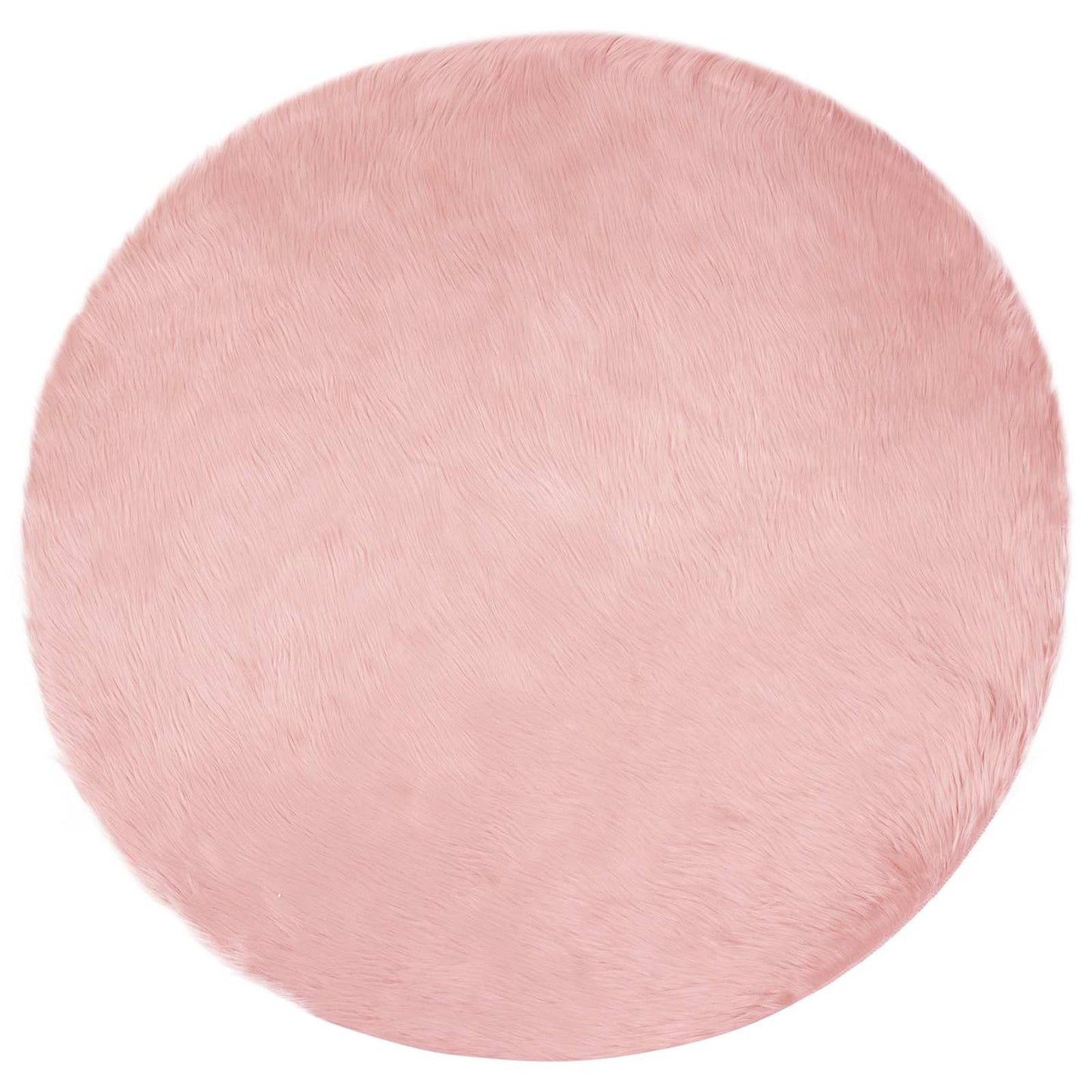 VidaXL gefälschter Schaffellteppich Tafalla rosa ø 80 cm Polyester
