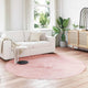VidaXL Kunstschaffellteppich Tafalla rosa ø 200 cm Polyester