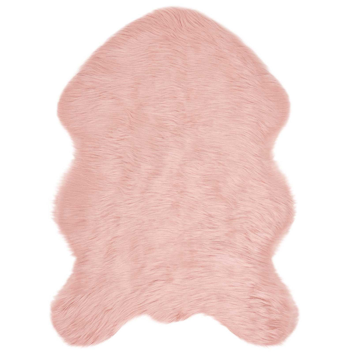 VidaXL gefälschter Schaffellteppich Tafalla rosa 60 x 90 cm Polyester