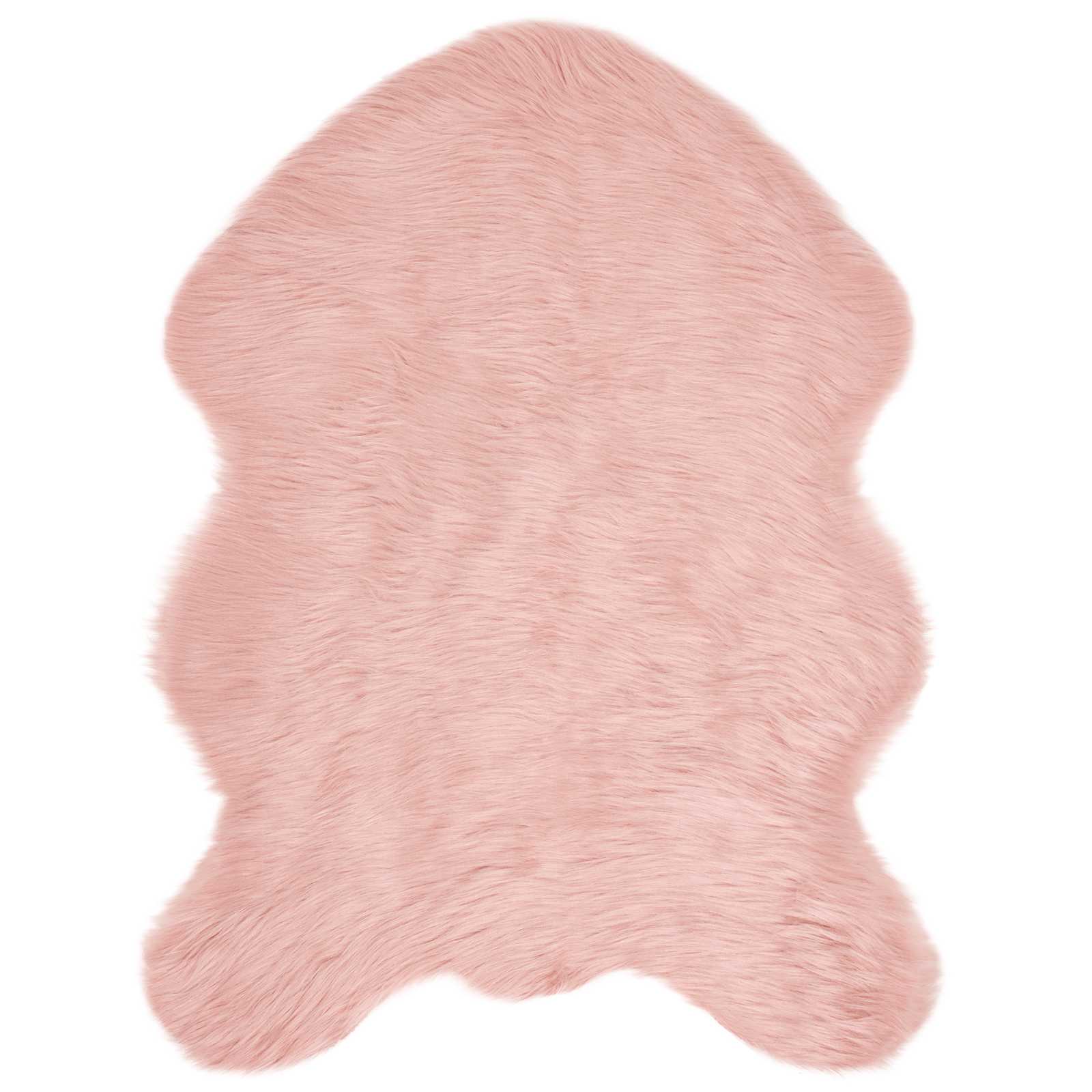 VidaXL gefälschter Schaffellteppich Tafalla rosa 80 x 120 cm Polyester