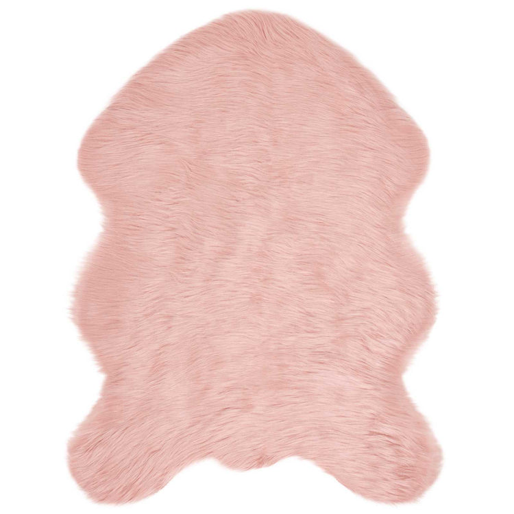 VidaXL gefälschter Schaffellteppich Tafalla rosa 80 x 120 cm Polyester