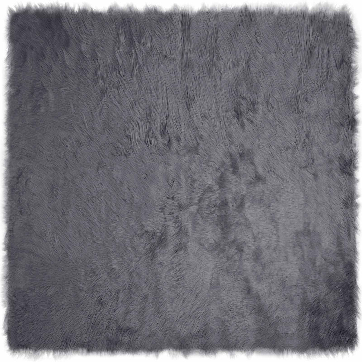 Vidaxl Kunstschaffellteppich Tafalla Anthrazit 240 x 240 cm