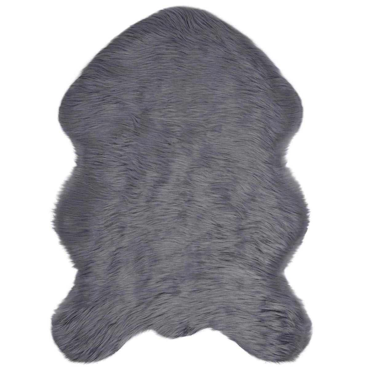 Vidaxl gefälschter Schaffellteppich Tafalla Anthrazit 50 x 80 cm Polyester