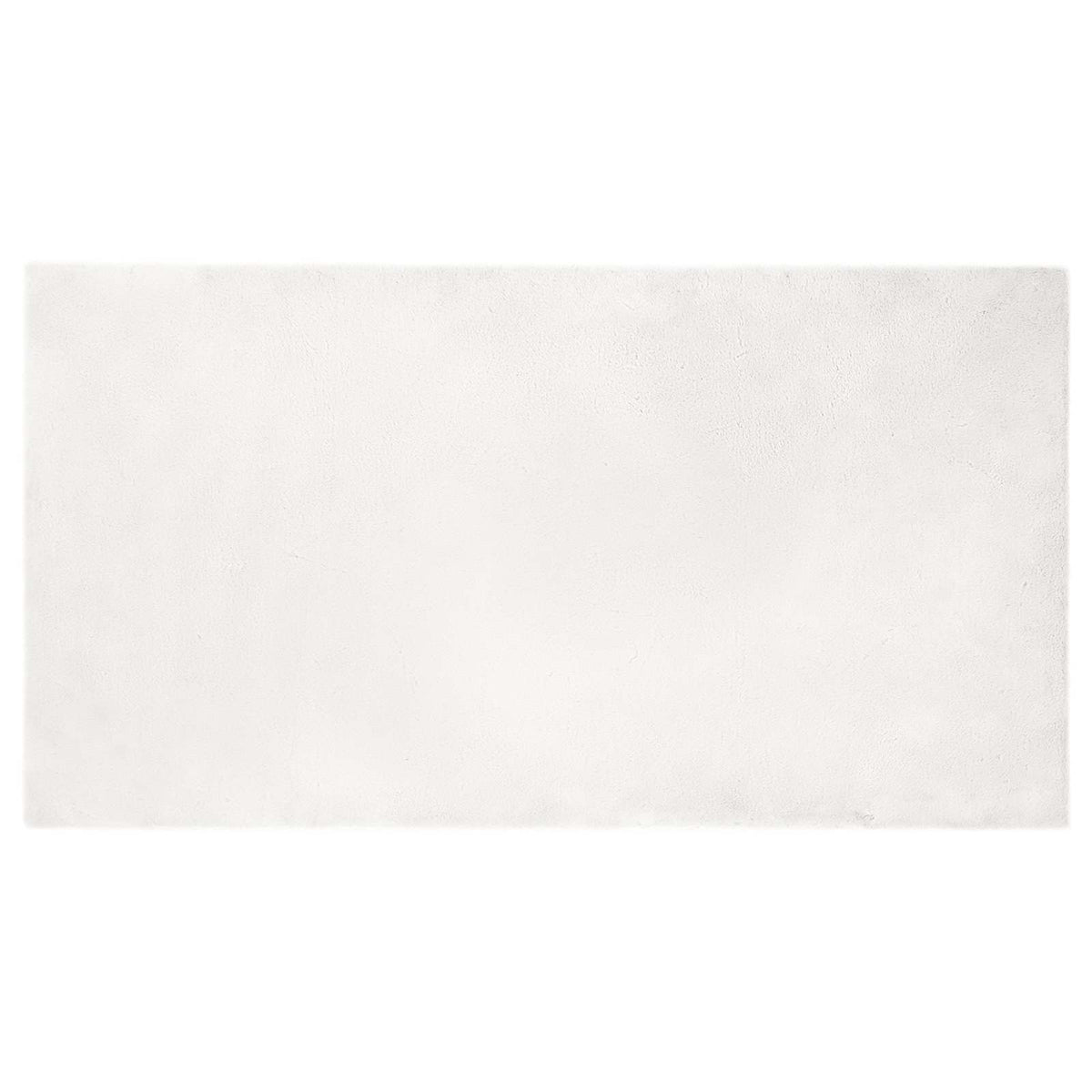 VidaXL Kunstkaninchenfell-Teppich, geölt, weiß, 80 x 150 cm, Polyester