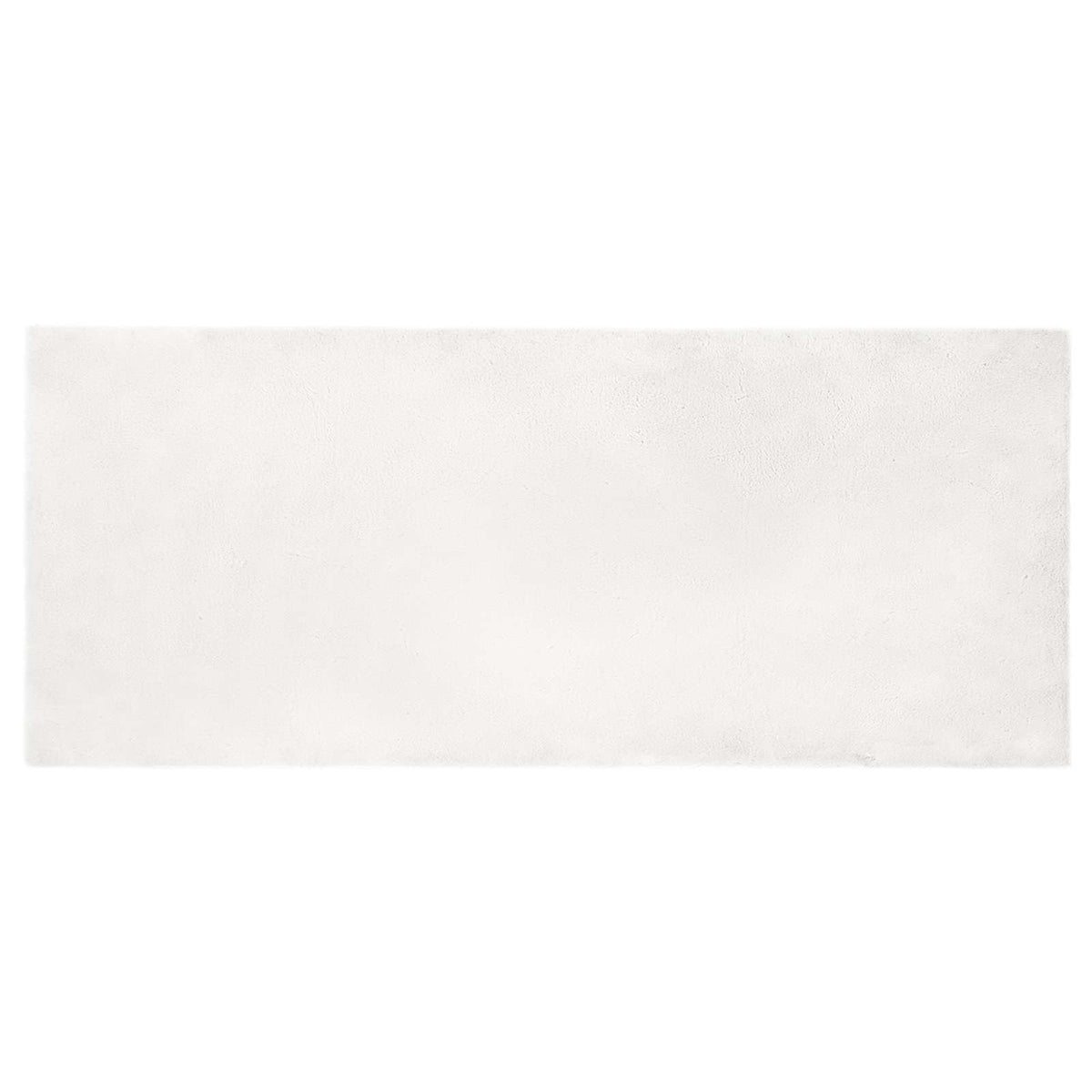 VidaXL Kunstkaninchenfell-Teppich, geölt, weiß, 100 x 200 cm, Polyester