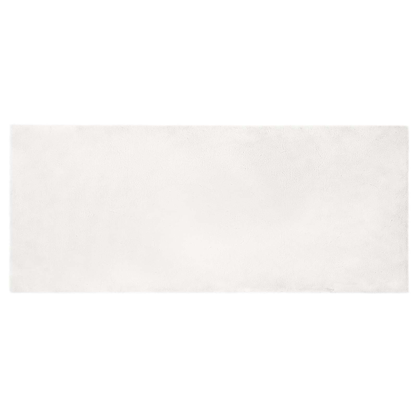VidaXL Kunstkaninchenfell-Teppich, geölt, weiß, 100 x 200 cm, Polyester