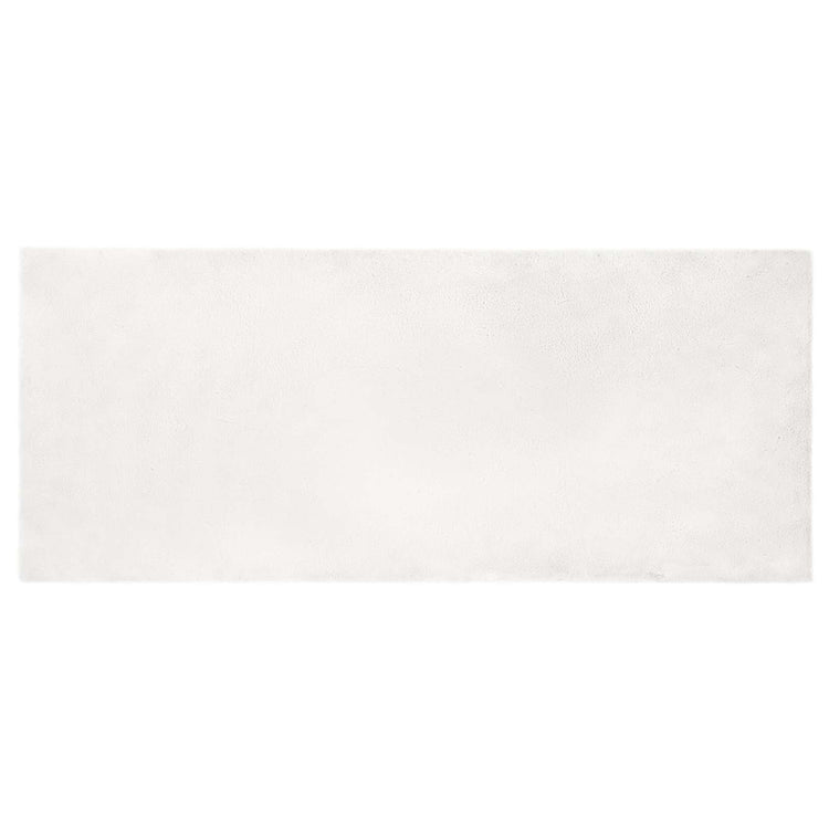VidaXL Kunstkaninchenfell-Teppich, geölt, weiß, 100 x 200 cm, Polyester