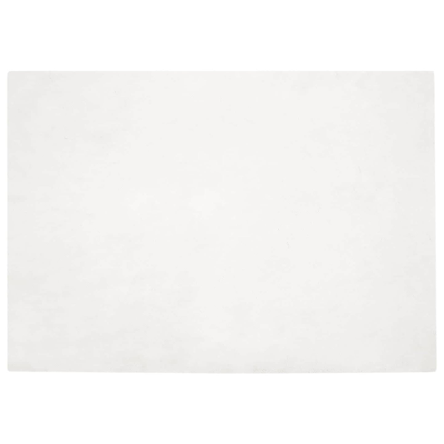 VidaXL Kunstkaninchenfell-Teppich, geölt, weiß, 140 x 200 cm, Polyester