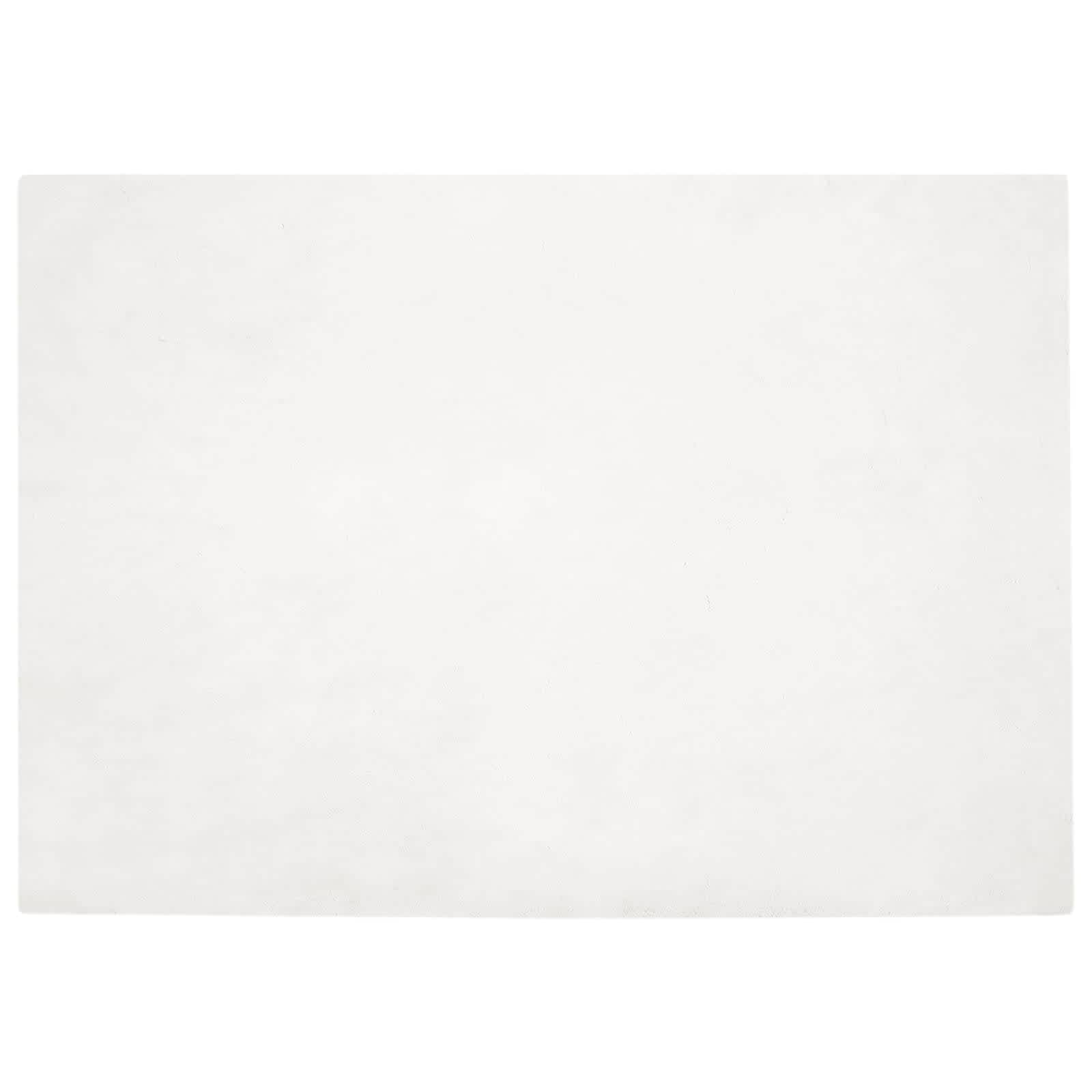 VidaXL Kunstkaninchenfell-Teppich, geölt, weiß, 140 x 200 cm, Polyester