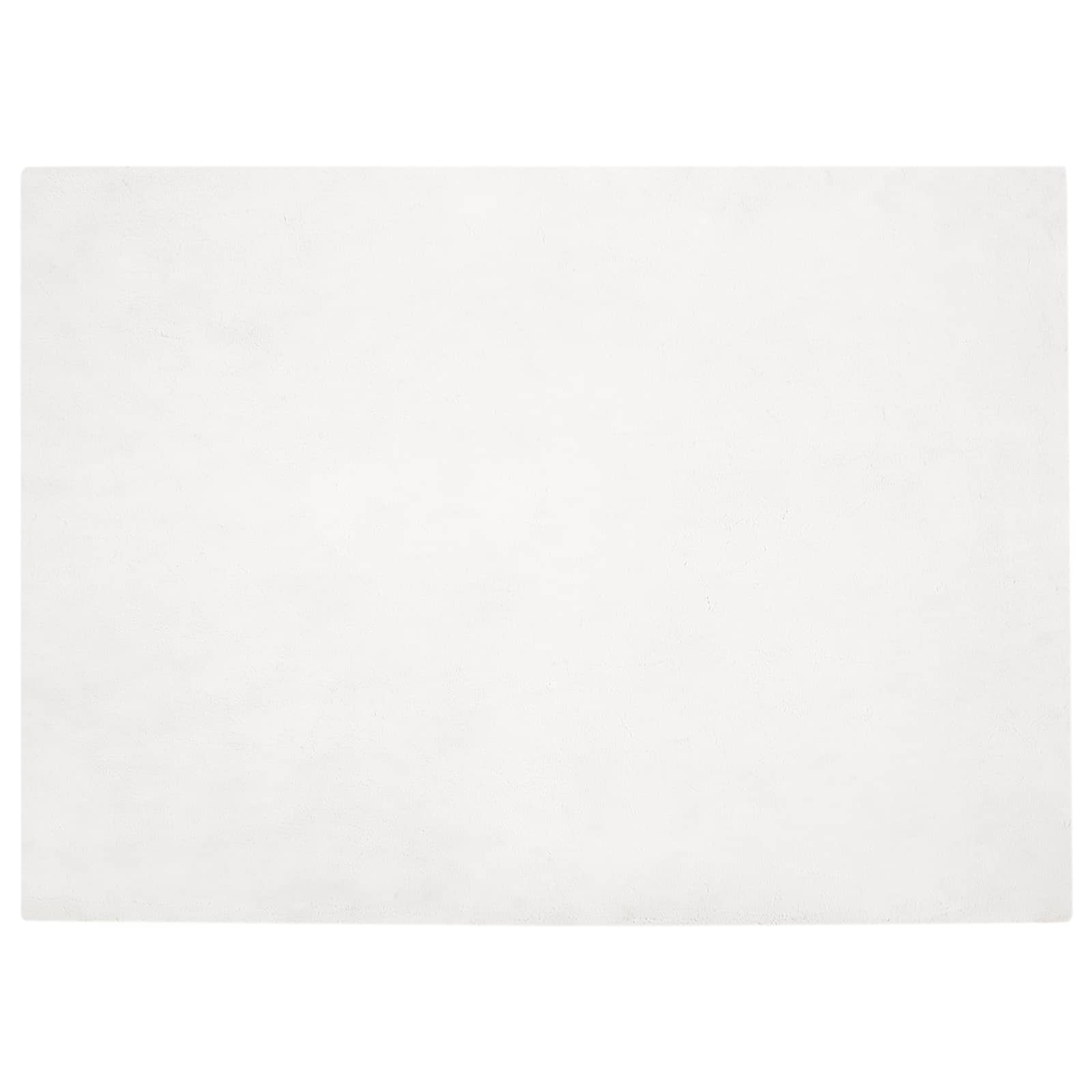 VidaXL Kunstkaninchenfell-Teppich, geölt, weiß, 200 x 280 cm, Polyester