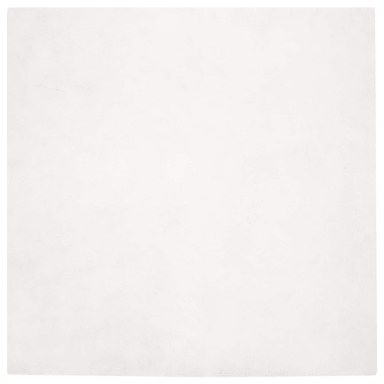 VidaXL Kunstkaninchenfell-Teppich, geölt, weiß, 200 x 200 cm, Polyester