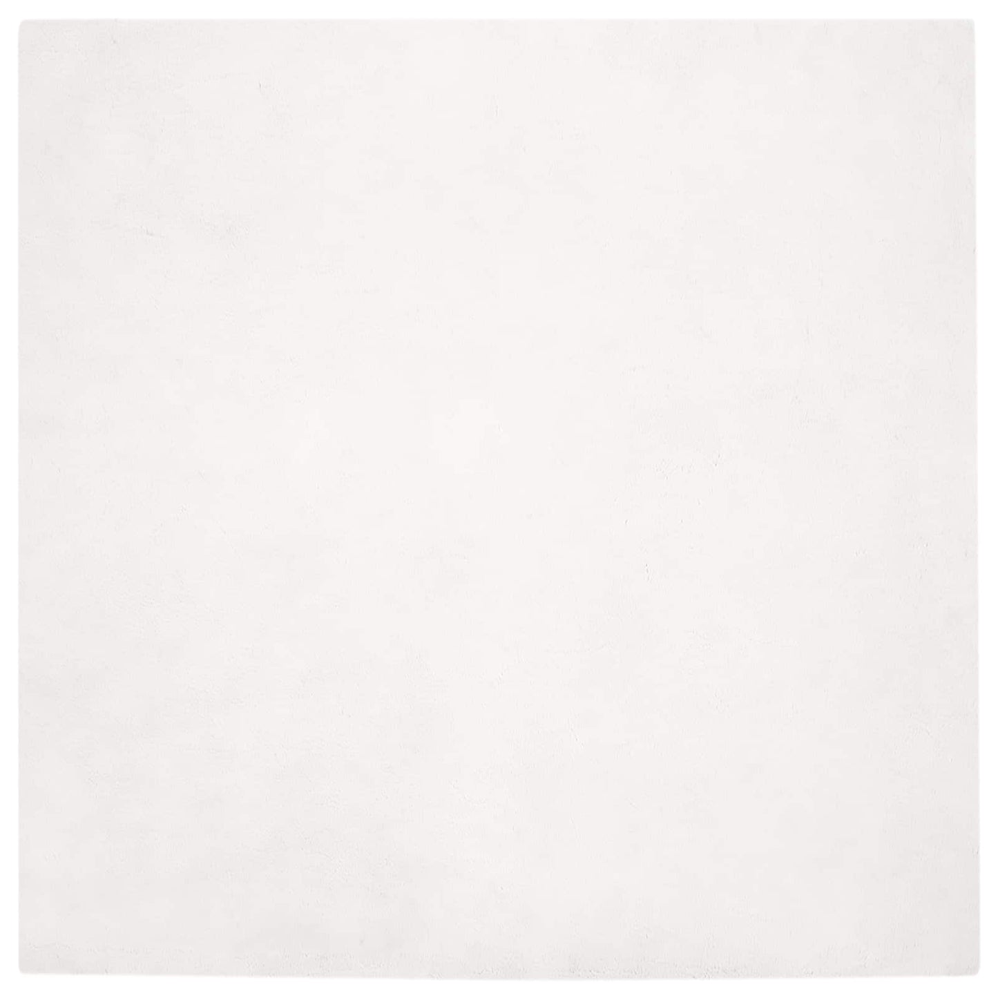 VidaXL Kunstkaninchenfellteppich Olite weiß 240 x 240 cm Polyester