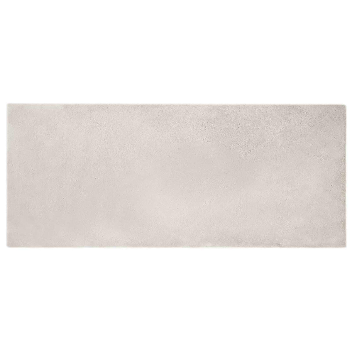 VidaXL Kunstkaninchenfell-Teppich, geölt, beige, 80 x 200 cm, Polyester