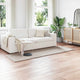 VidaXL Kunstkaninchenfell-Teppich, geölt, beige, 80 x 250 cm, Polyester