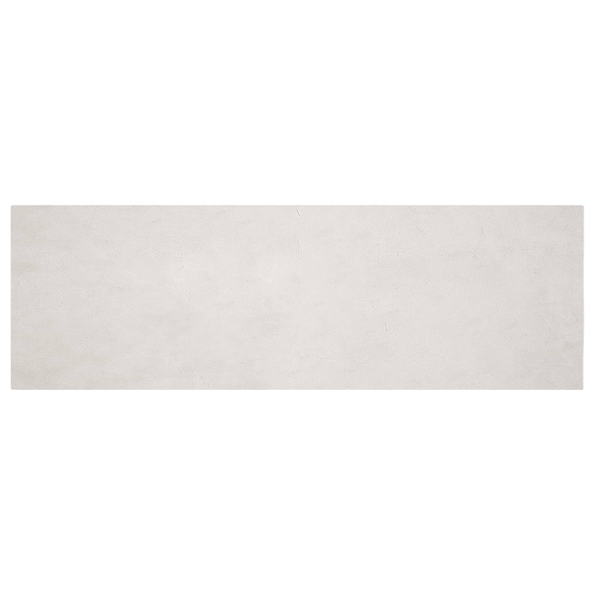 VidaXL Kunstkaninchenfell-Teppich, geölt, beige, 80 x 250 cm, Polyester