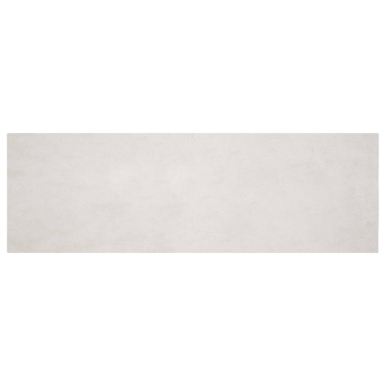 VidaXL Kunstkaninchenfell-Teppich, geölt, beige, 80 x 250 cm, Polyester