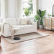 VidaXL Kunstkaninchenfell-Teppich, geölt, beige, 100 x 200 cm, Polyester