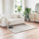 VidaXL Kunstkaninchenfell-Teppich, geölt, beige, 160 x 160 cm, Polyester