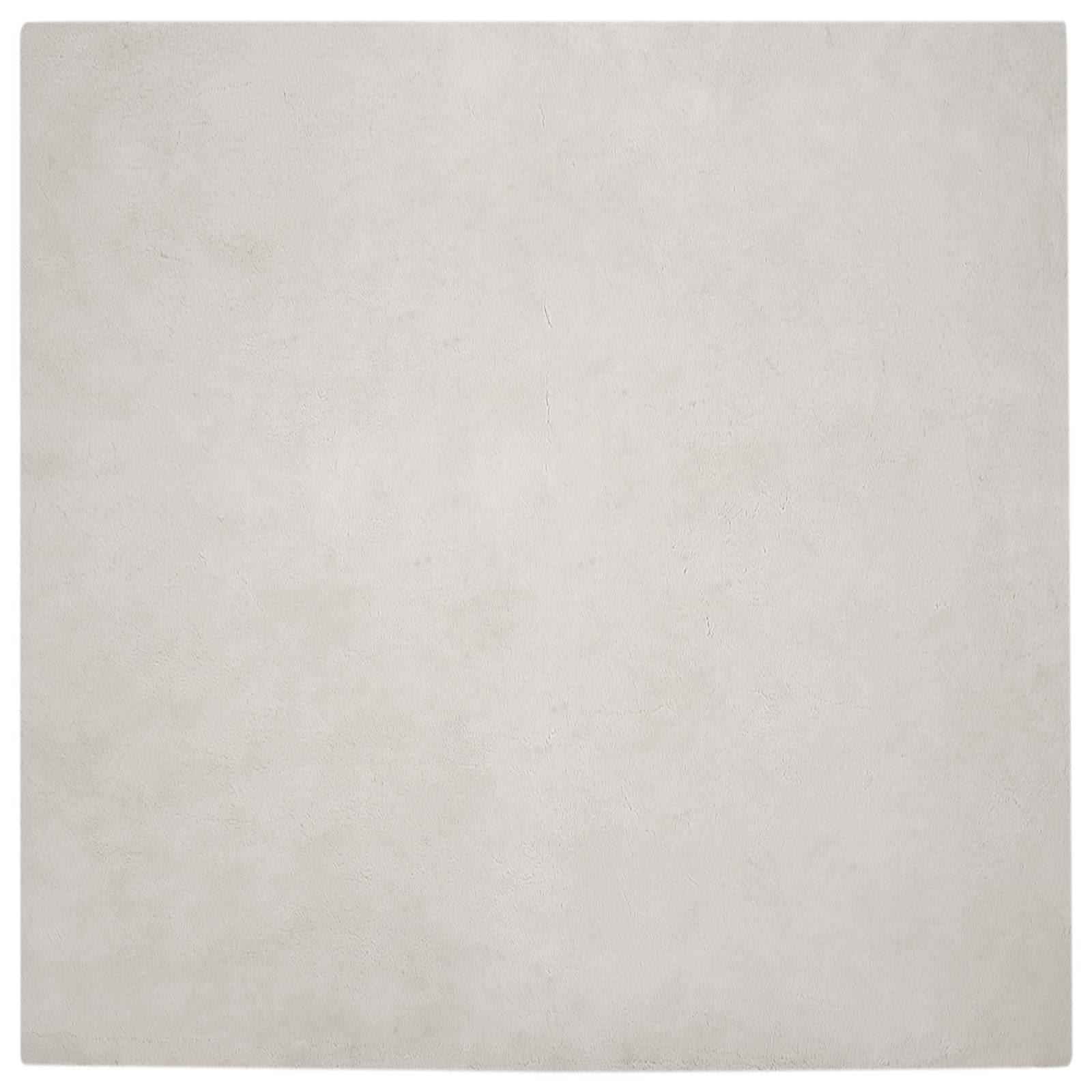 VidaXL Kunstkaninchenfell-Teppich, geölt, beige, 200 x 200 cm, Polyester