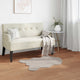 VidaXL Kunstkaninchenfell-Teppich, geölt, beige, 50 x 80 cm, Polyester