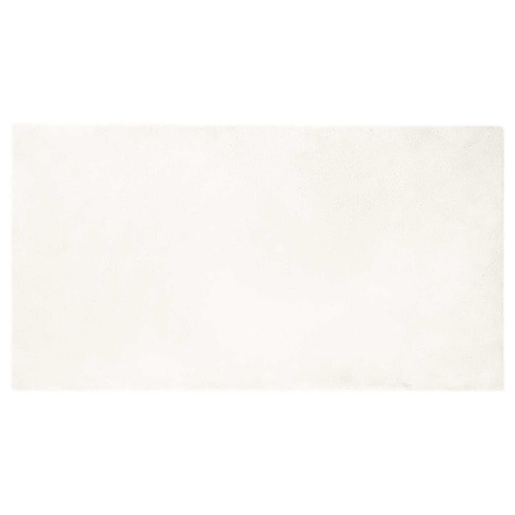 VidaXL Kunstkaninchenfell-Teppich, geölt, cremefarben, 60 x 110 cm, Polyester